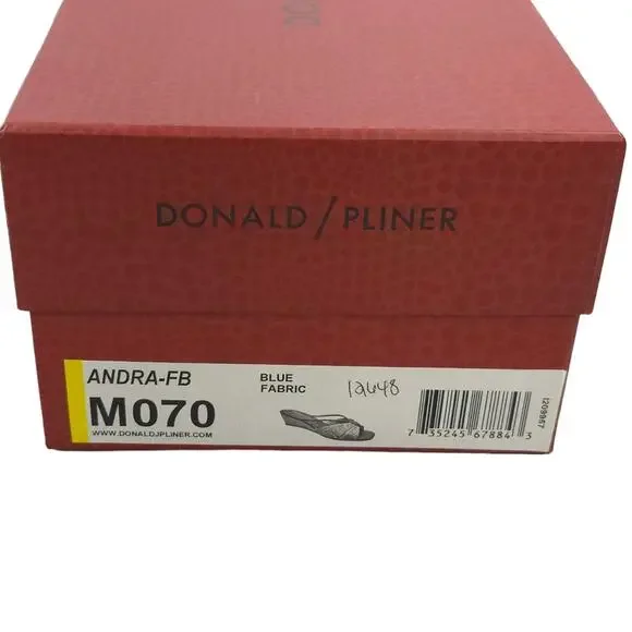 Donald J Pliner Andra Slide Wedge Sandal Classic Coastal - Picture 12 of 12